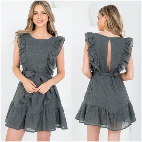 Trend Setter Diva Boutique Dresses & Skirts - Charcoal Dress